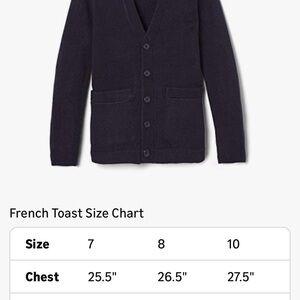 6 French Toast kid’s unisex Dark Cardigans